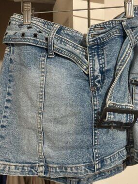 Wildable denim short skirt